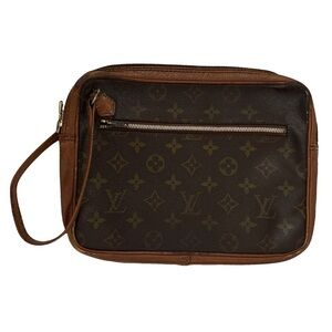 Louis Vuitton AUTHENTIC Vintage Monogram Pochette Sport Wristlet Clutch Bag